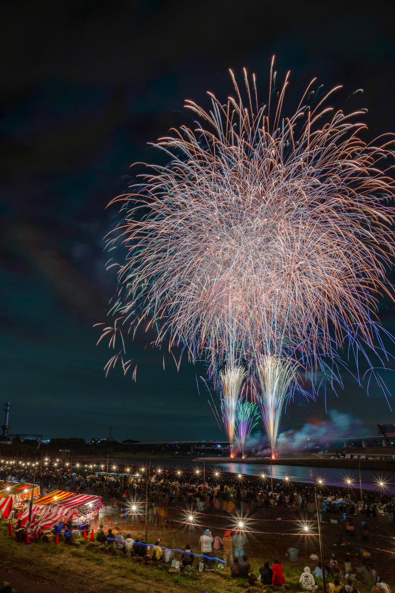 鮎川祭り 花火